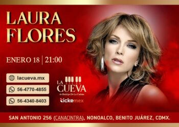 LAURA FLORES ofrecerá concierto en la cueva en la ciudad de México este 18 de enero