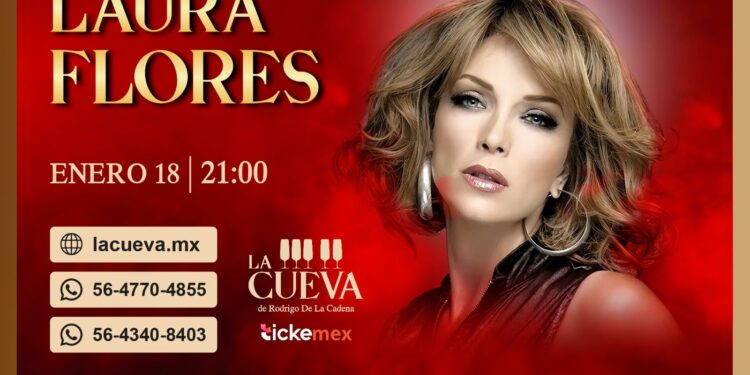 LAURA FLORES ofrecerá concierto en la cueva en la ciudad de México este 18 de enero
