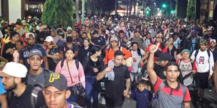 Sale nueva caravana migrante de Tapachula