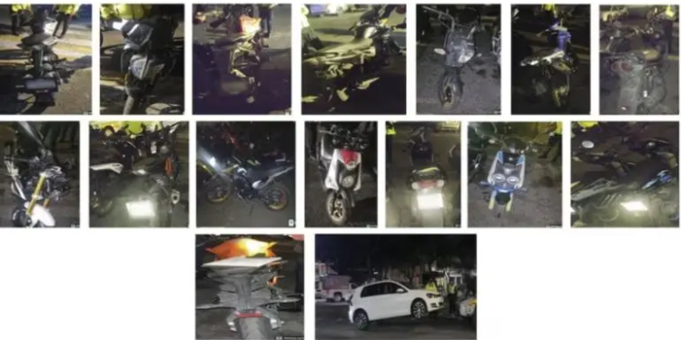 SSC remite 15 motos tras rodada en Benito Juárez; aplican 20 infracciones