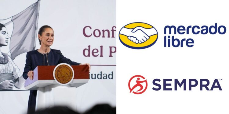 Gobierno de México anuncia inversión de 7 mil mdd por parte de Sempra y Mercado Libre