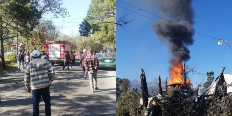 Bloqueo en la Picacho – Ajusco: Pobladores de predios irregulares provocan incendio