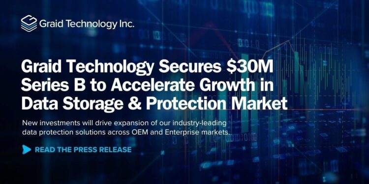 Graid Technology obtiene 30 millones de dólares Serie B para el crecimiento de almacenamiento de datos