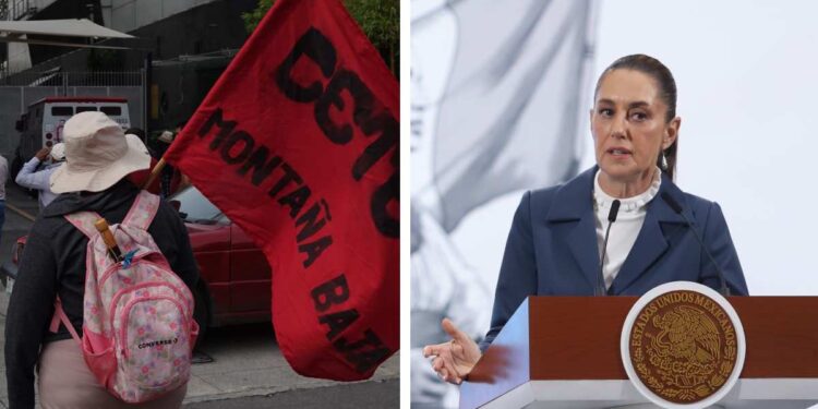 Sheinbaum revela que CNTE la dejó “plantada”; esto dijo sobre descuentos a paristas