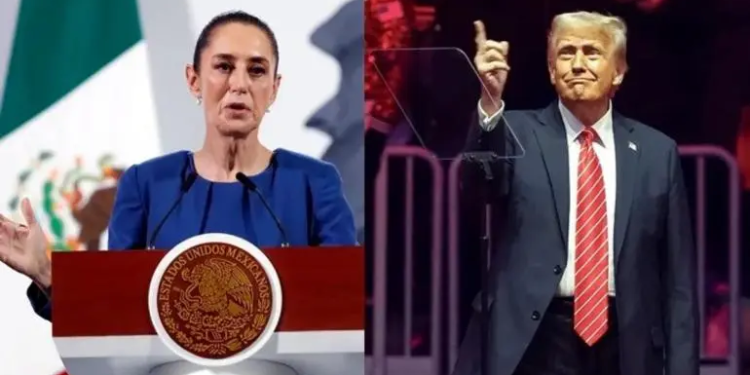 Sheinbaum sostiene llamada con Trump; acuerdan trabajar para mejorar balance comercial