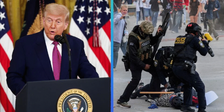 Trump elogia intervención de militares en Los Ángeles: ‘está sana y salva’