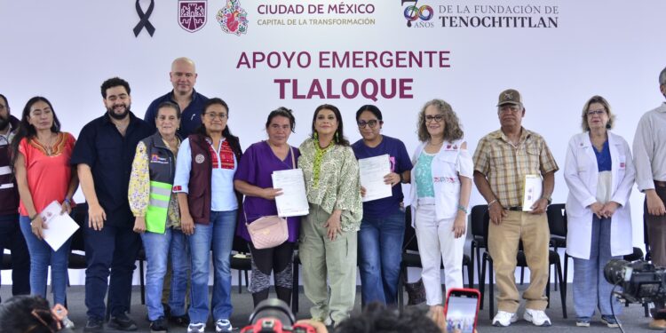 Apoya GCDMX a 736 familias damnificadas