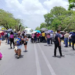 CNTE bloquea accesos al Aeropuerto Internacional de Mérida