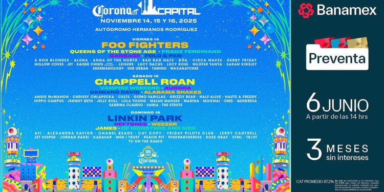 Corona Capital sale de gira por México en el centenario de la cerveza Corona