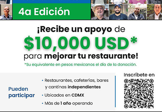 Abren convocatoria para apoyar a pequeños restaurantes en Ciudad de México con 10 mil dólares