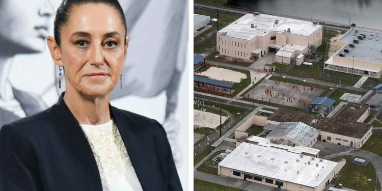 Sheinbaum confirma a 30 mexicanos detenidos en “Alligator Alcatraz”