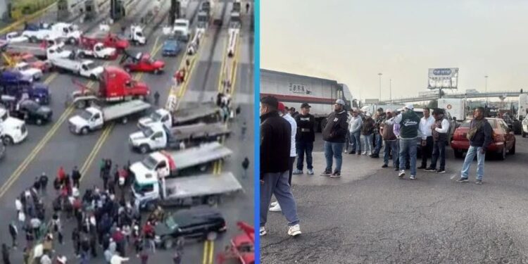 Bloqueos de transportistas: caos en la México-Pachuca y México-Querétaro
