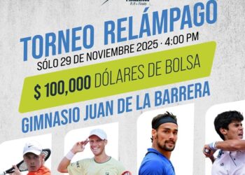 Tenis de clase mundial: el mexicano Rodrigo Pacheco enfrentará a Schwartzman, Fognini y Shapovalov en el “Chaca Chaca Challenge 2025”