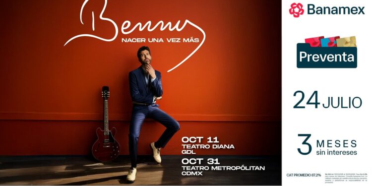 Benny Ibarra anuncia gira en México