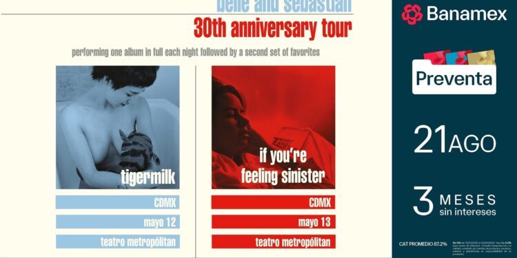 Belle and Sebastian: los pioneros del indie pop regresan a Ciudad de México para interpretar en su totalidad, dos de sus discos más emblemáticos