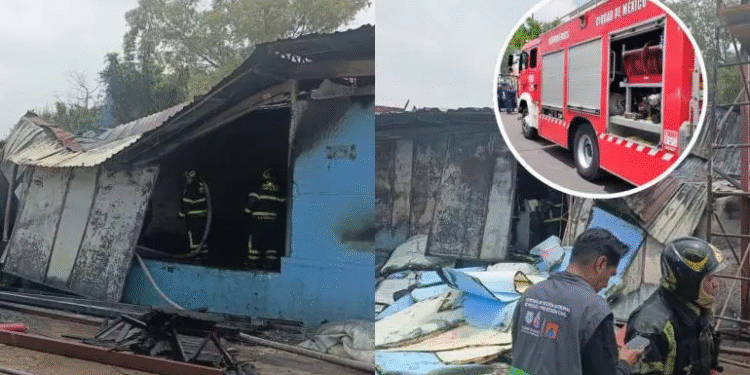 Controlan incendio en bodega de colchones de la colonia Preconcreto, Álvaro Obregón