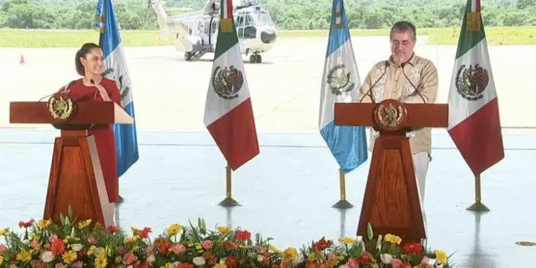 Sheinbaum y Arévalo reafirman compromisos en seguridad, transporte y energía