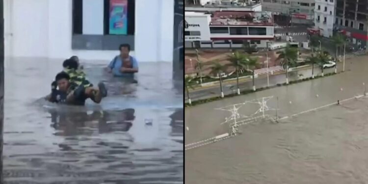 Fuertes lluvias desbordan ríos y dejan ‘bajo el agua’ a Álamo, Veracruz