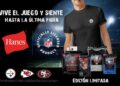 Hanes lanza colección oficial NFL 2025 con 49ers, Steelers y Chiefs