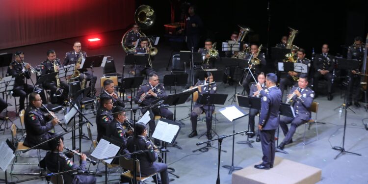 Orquesta Sinfónica de Alientos y Ballet Folclórico de la Guardia Nacional participan en el Festival Internacional en Tamaulipas