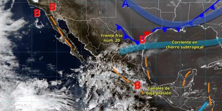 Llega el frente frío 20 con bajas temperaturas y rachas de viento fuerte