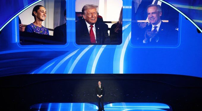 «Nos llevamos muy bien», dice Trump antes de reuniones con Sheinbaum y Carney