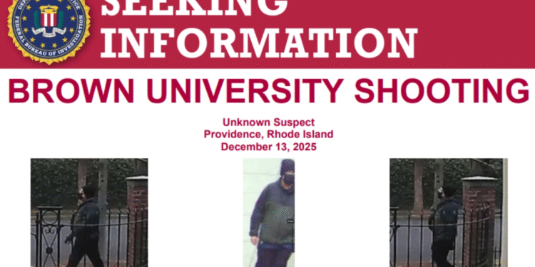 FBI ofrece hasta 50 mil dólares por información del autor del tiroteo del sábado en la Universidad Brown