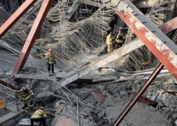 Se derrumba una biblioteca en construcción en Corea del Sur; reportan dos muertos