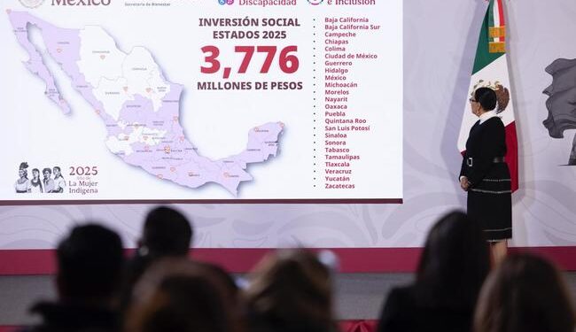 Pensión para el Bienestar de las Personas con Discapacidad beneficia a un millón 614 mil 18 derechohabientes con una inversión de 32 mil mdp