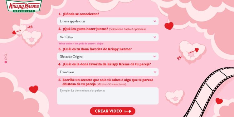 Krispy Kreme México deslumbra a México con la novedosa campaña “Nuestro dulce flechazo”