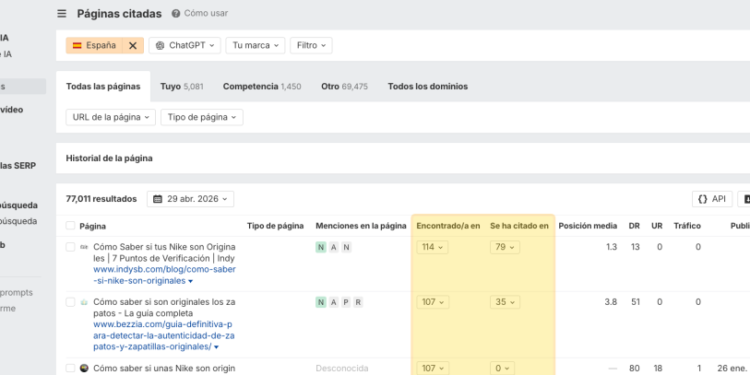 Solo el 50% de las páginas rastreadas por ChatGPT son citadas en sus respuestas, revela estudio