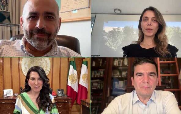 En reunión virtual con la presidenta de la Mesa Directiva de la Cámara de Diputados, Kenia López Rabadán, senadora colombiana denuncia amenazas que ponen en riesgo la vida de la candidata presidencial de su país