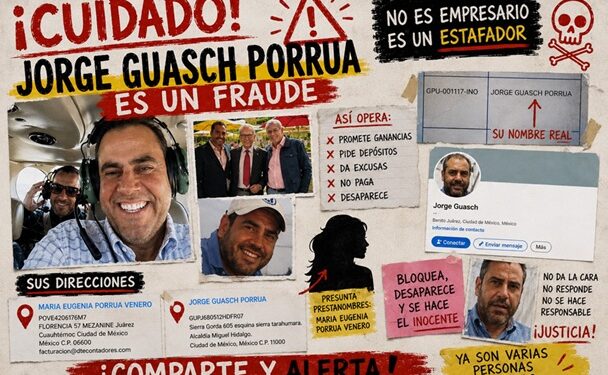 Piden aplicar todo el peso de la ley contra Jorge Guasch Porrúa, presunto defraudador