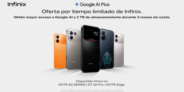 Los usuarios de Infinix ahora pueden acceder a Google AI Plus sin costo durante tres meses
