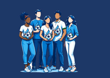 El fútbol mueve al mundo, el agua lo sostiene