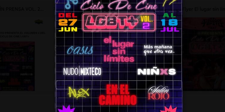 CINEMA TEPITO PRESENTA EL VOLUMEN 2 DEL CICLO DE CINE LGBT+