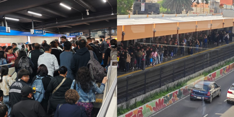 Línea 2 del Metro colapsa días después de concluir su remodelación; miles quedan varados