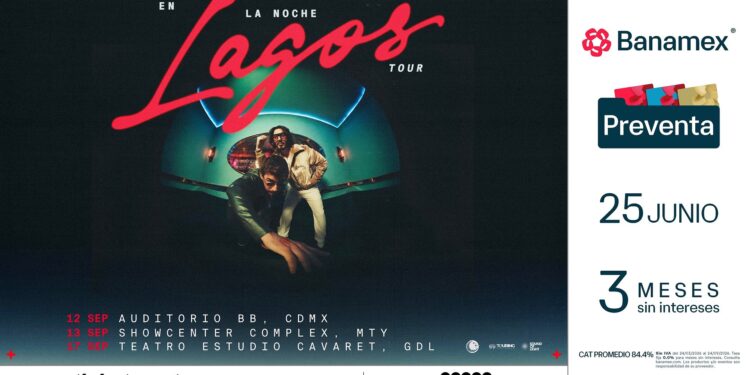 Lagos anuncia “En la Noche Tour” con fechas en México, España y Latinoamérica: Ciudad de México