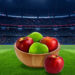 Manzanas: la alineación más fresca y saludable para disfrutar el fútbol