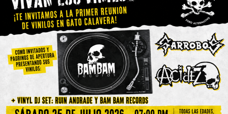 Gato Calavera presenta “Vivan los Vinilos”, una fiesta de música, garrobos y acidez