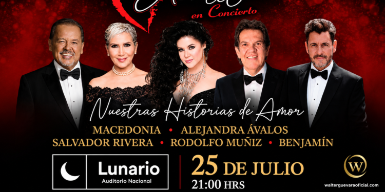 Amantes en Concierto reúne a cinco grandes voces de la balada en una noche irrepetible en el Lunario del Auditorio Nacional