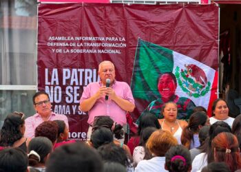 Rafa Marín reúne a la militancia de Villas Otoch para fortalecer la defensa de la Transformación y la Soberanía Nacional