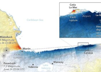 Los terremotos en Venezuela desplazaron la tierra hasta 60 centímetros en Caracas, revela la NASA