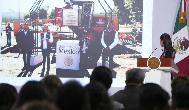 Tras 34 años, Fovissste retoma la construcción de vivienda; Sheinbaum coloca la primera piedra en Puebla