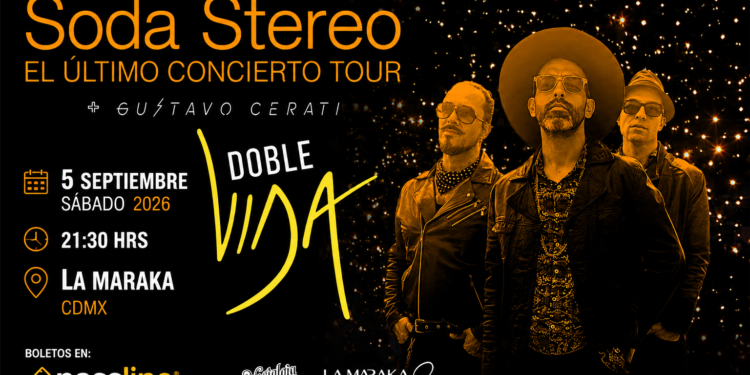 Doble Vida regresa a la CDMX con “El Último Concierto Tour”, un homenaje a Soda Stereo y Gustavo Cerati