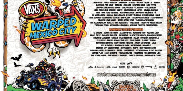 Vans Warped Tour México revela su cartel por días y activa la venta de boletos individuales