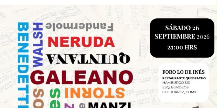 Música, verso y una pizca de humor: Una velada latinoamericana en Lo de Inés