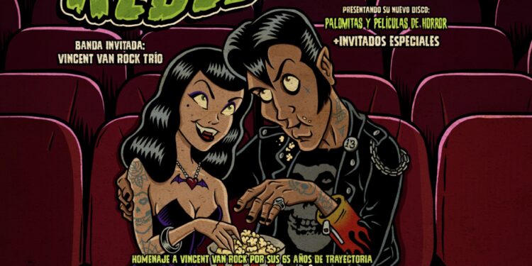 Rebel Cats llevará el horrobilly al Teatro Metropólitan con una noche de terror, rocanrol y homenaje a Vincent Van Rock