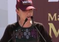 Encabeza Sheinbaum asamblea en Baja California Sur como parte de su gira de rendición de cuentas