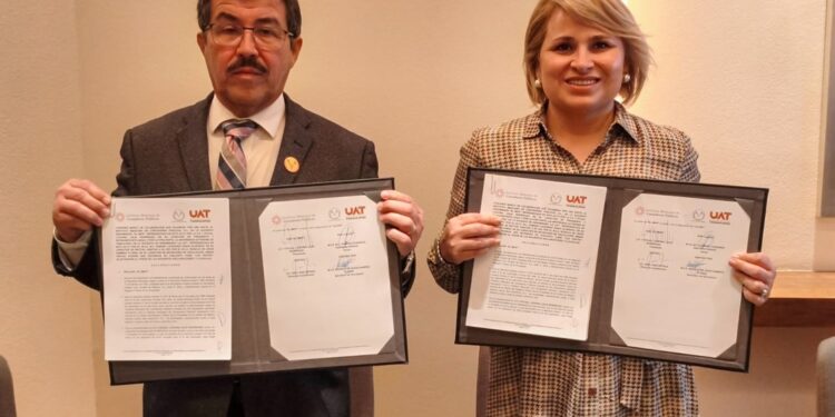 Firma rector de la UAT convenio nacional con el Instituto Mexicano de Contadores Públicos